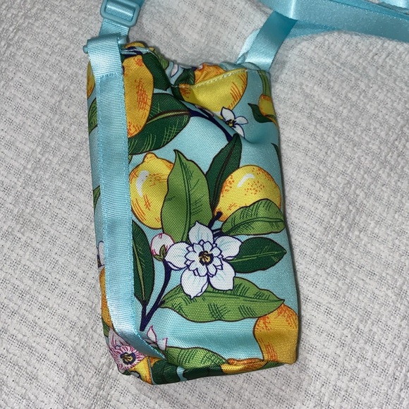 Retired nwot Vera Bradley Lighten Up Lemon Grove Water Bottle Crossbody Bag - Picture 4 of 7